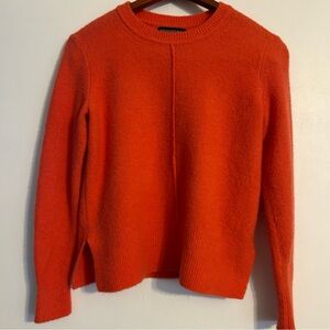 Banana Republic Women's Orange Cropped Sweater Soft & Cozy Long Sleeves